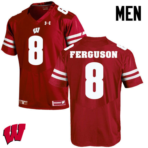 Wisconsin Badgers Men's #36 Joe Ferguson NCAA Under Armour Authentic Red College Stitched Football Jersey UF40E13EZ